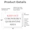 Signmission Keep Out Quarantine OSHA Notice Sign, Vinyl Decal, 14in W x 10in L, 2PK OS-2PACK-NS-D-1014-25585 - alternate 6